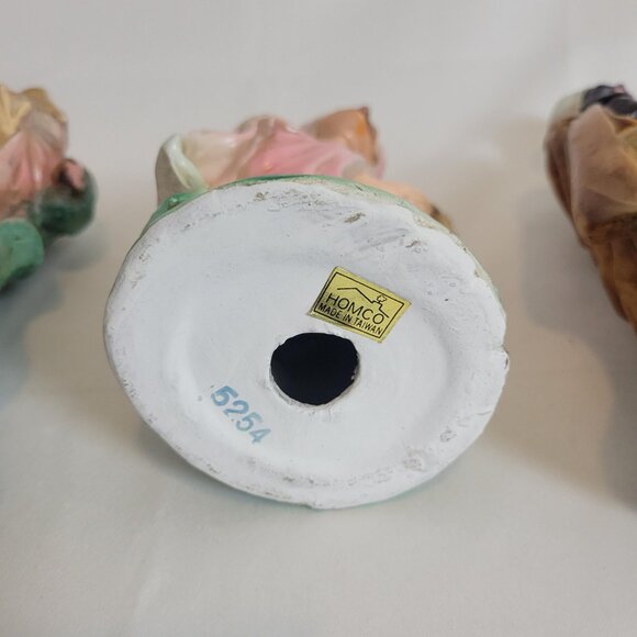 Vintage Homco 3 Wisemen Ceramic Figures 10" #5254 Holiday Nativity Figurine - Picture 7 of 8